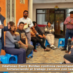 ldefonso Carro Roldán continúa recorriendo Panotla y fortaleciendo el trabajo cercano con las familias.