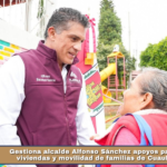 Gestiona alcalde Alfonso Sánchez apoyos para mejorar viviendas y movilidad de familias de Cuauhtelulpan.