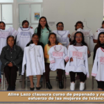 Aline Lazo clausura curso de pepenado y reconoce el esfuerzo de las mujeres de Ixtenco.