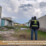 Mantiene CEPC monitoreo por temporal de lluvias y posible desarrollo ciclónico en el Pacífico.