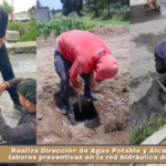Realiza Dirección de Agua Potable y Alcantarillado labores preventivas en la red hidráulica de Xolalpan.
