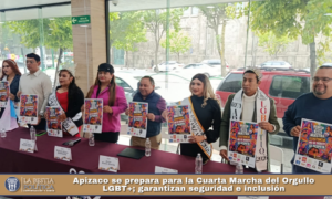 Apizaco se prepara para la Cuarta Marcha del Orgullo LGBT+; garantizan seguridad e inclusión.