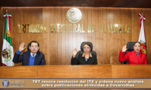 TET revoca resolución del ITE y ordena nuevo análisis sobre publicaciones atribuidas a Covarrubias.