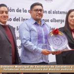 Gobierno Municipal de Zacatelco de Zacatelco y Poder Judicial fortalecen infraestructura del Distrito Judicial de Zaragoza.
