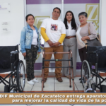 DIF Municipal de Zacatelco entrega aparatos funcionales para mejorar la calidad de vida de la población.