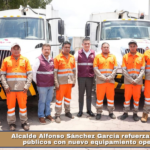 Alcalde Alfonso Sánchez García refuerza servicios públicos con nuevo equipamiento operativo.