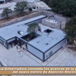 La Gobernadora constata los avances de la construcción del nuevo Centro de Atención Oncológica.