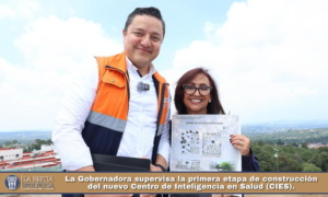La Gobernadora supervisa la primera etapa de construcción del nuevo Centro de Inteligencia en Salud (CIES).