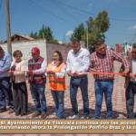 El Gobierno de Apizaco entrega la pavimentación en Loma Florida después de 30 años de espera.