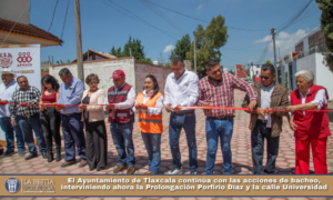 El Gobierno de Apizaco entrega la pavimentación en Loma Florida después de 30 años de espera.