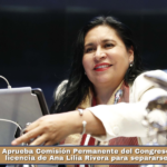 Aprueba Comisión Permanente del Congreso de la Unión licencia de Ana Lilia Rivera para separarse del Senado.