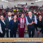 La Gobernadora reafirma su compromiso de progreso con los habitantes de Xiloxoxtla.