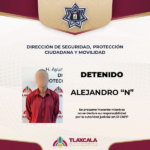 Policía Municipal de Tlaxcala detiene a masculino por alteración al orden en riña por presunto robo.