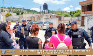 La SSC fortalece la proximidad social con la estrategia “La SSC cerca de ti” en Teacalco.