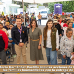 Rocío Hernández Castillo impulsa acciones de bienestar para las familias huamantlecas con la entrega de 146 tinacos.