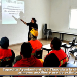 Capacita Ayuntamiento de Tlaxcala a la ciudadanía en primeros auxilios y uso de extintores.