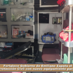 Fortalece Gobierno de Emiliano Zapata el servicio de Protección Civil con nuevo equipamiento para ambulancias.
