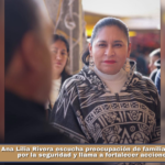 Ana Lilia Rivera escucha preocupación de familias tlaxcaltecas por la seguridad y llama a fortalecer acciones locales.