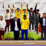 Tlaxcala llega a medalla 60 con un bronce en gimnasia de trampolín.