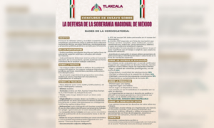 Gobierno Municipal de Tlaxcala convoca a concurso de ensayo sobre la defensa de la soberanía nacional.