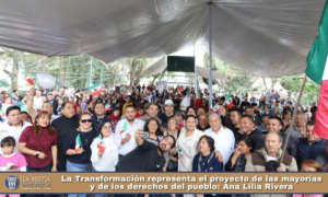La Transformación representa el proyecto de las mayorías y de los derechos del pueblo: Ana Lilia Rivera.
