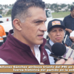 Alfonso Sánchez atribuye triunfo del PRI en Coahuila a la fuerza histórica del partido en la entidad.