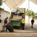 Ixtenco se prepara para recibir a visitantes con calles limpias y ordenadas.