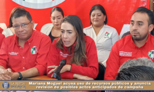 Mariana Moguel acusa uso de recursos públicos y anuncia revisión de posibles actos anticipados de campaña.