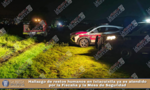 Hallazgo de restos humanos en Ixtacuixtla ya es atendido por la Fiscalía y la Mesa de Seguridad.