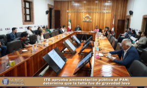 ITE aprueba amonestación pública al PAN; determina que la falta fue de gravedad leve.