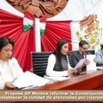 Propone GP Morena reformar la Constitución local para establecer la nulidad de elecciones por injerencia extranjera.
