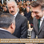 Presente Salvador Santos Cedillo en la conmemoración del XLV aniversario luctuoso de Emilio Sánchez Piedras.