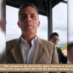 “No estamos de acuerdo, pero vamos a acatar”: Alfonso Sánchez tras orden del ITE de borrar bardas con su nombre.
