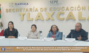 Marcha por la Paz busca involucrar a estudiantes y ciudadanía en la construcción de una convivencia libre de violencia.