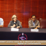 CEDHT analiza retos de la libertad de expresión y la violencia digital en conversatorio.