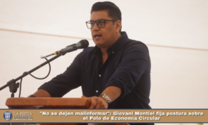«No se dejen malinformar»: Giovani Montiel fija postura sobre el Polo de Economía Circular.