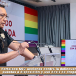 Fortalece SSC acciones contra la delincuencia con 149 puestas a disposición y 148 dosis de droga asegurada.