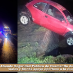 Atiende Seguridad Pública de Huamantla dos incidentes viales y brinda apoyo oportuno a la ciudadanía.