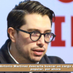 Antonio Martínez descarta buscar un cargo de elección popular, por ahora.