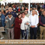 Entrega gobernadora 450 aparatos funcionales a través del programa “Inclusión con Humanismo 2026”.