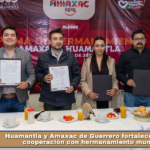 Huamantla y Amaxac de Guerrero fortalecen lazos de cooperación con hermanamiento municipal.