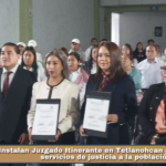 Instalan Juzgado Itinerante en Tetlanohcan para acercar servicios de justicia a la población.