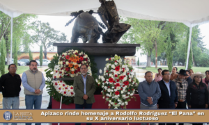 Apizaco rinde homenaje a Rodolfo Rodríguez “El Pana” en su X aniversario luctuoso.