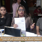Denuncian anomalías y falta de protección en proceso judicial por restitución de menor chileno-mexicana.