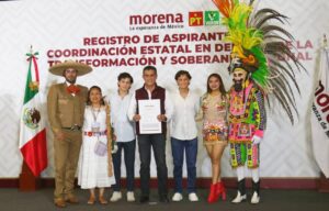 Alfonso Sánchez García formalizó su registro para ser Coordinador de la Defensa de la Transformación y la Soberanía Nacional en Tlaxcala.