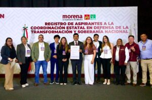 Carlos Augusto Pérez Hernández formaliza su registro como aspirante a la Coordinación Estatal en Defensa de la Transformación y la Soberanía en Tlaxcala.