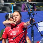 Entonan el Himno Nacional en Tlaxcala tras oro y bronce para México en el Panamericano de Tiro con Arco.