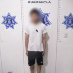 Dirección de Seguridad Pública de Huamantla asegura a adolescente y lo pone a disposición de la autoridad competente por probable narcomenudeo.