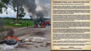 Comunidad de San Pedro Ecatepec denuncia represión y exige retiro del megaproyecto PODECIBI.