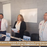 Yazmín Decasa Espinoza asume coordinación estatal de natación de FEMEDEES en Tlaxcala.